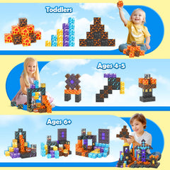 Coodoo Magnetic Blocks Volcanoes let kids design erupting landscapes.