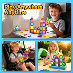 Coodoo Magnetic Tiles come in a colorful gift tin, ready for gifting.