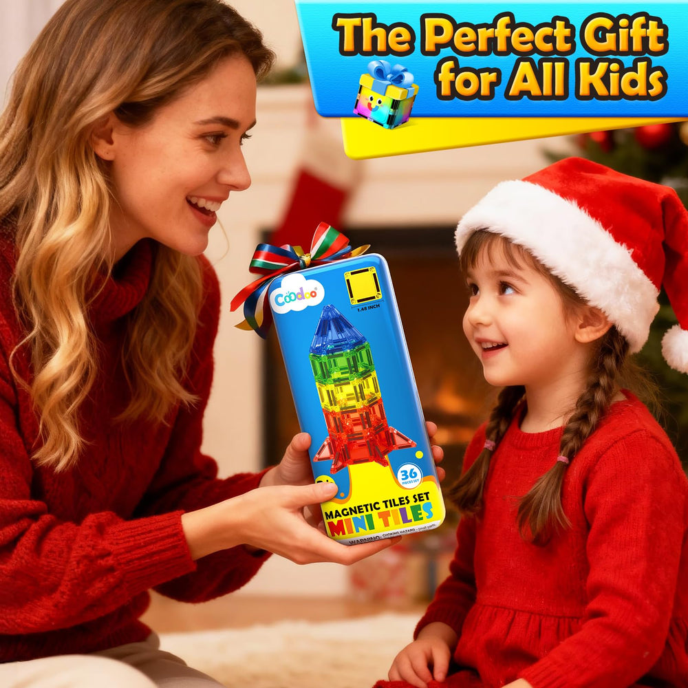 Coodoo Magnetic Tiles provide portable learning for classrooms and travel.