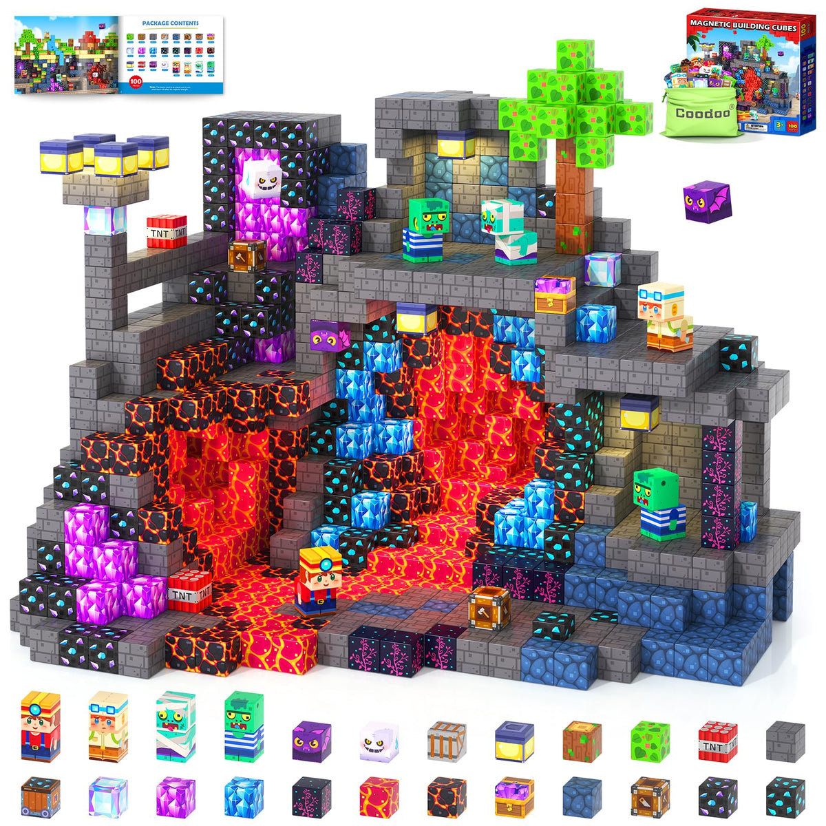 Coodoo Mine Magnet World blocks inspire creative building and imaginative play