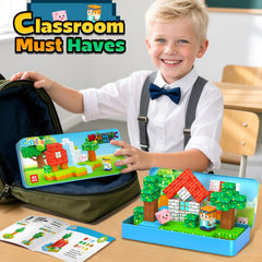 Coodoo magnetic blocks close with strong magnets for sturdy, interactive play
