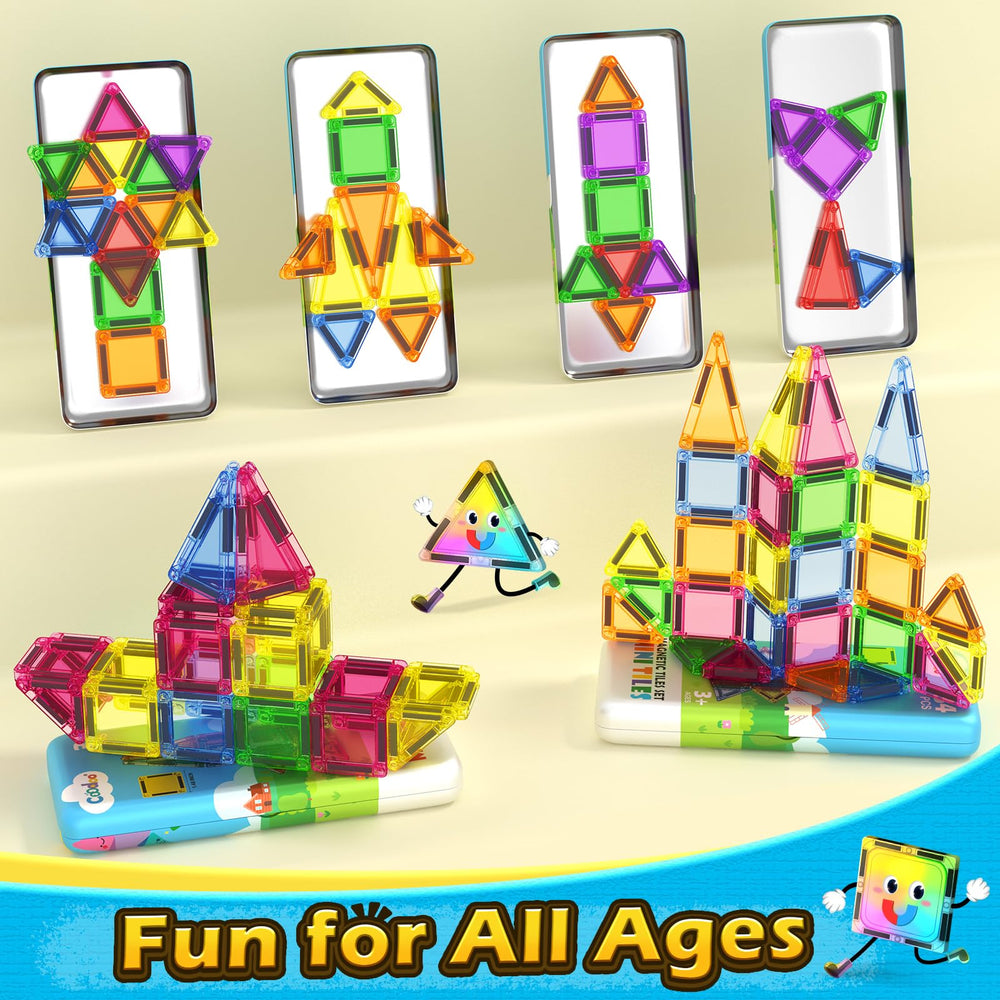Coodoo tiles compatible with standard 3-inch sets for endless combinations.