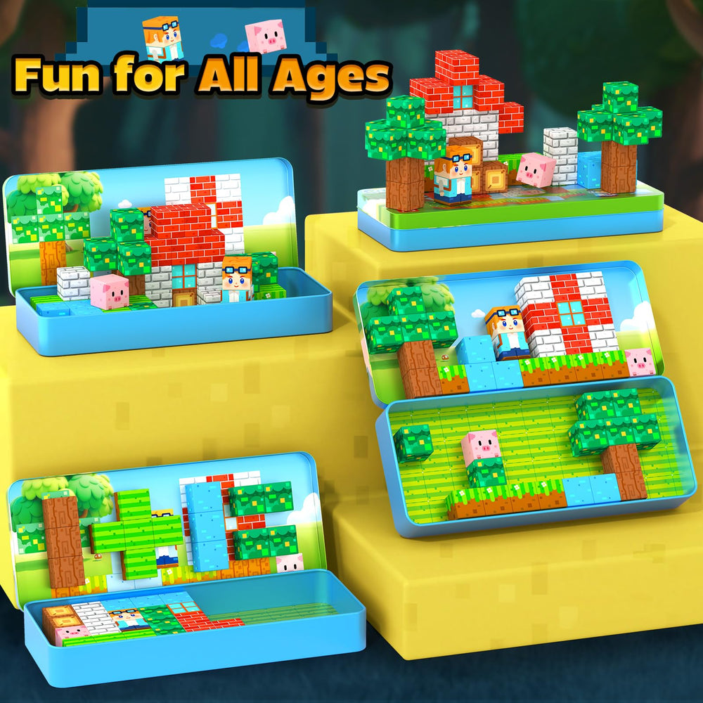 Coodoo travel-tin-based base supports stable building during on-the-go sessions
