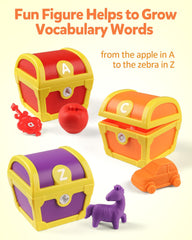 Coogam uppercase lowercase ABC matching encourages recognition and hands-on exploration.