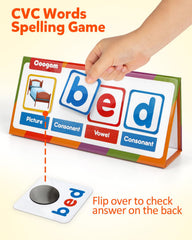 Coogam alphabet cards set for phonics practice and word building