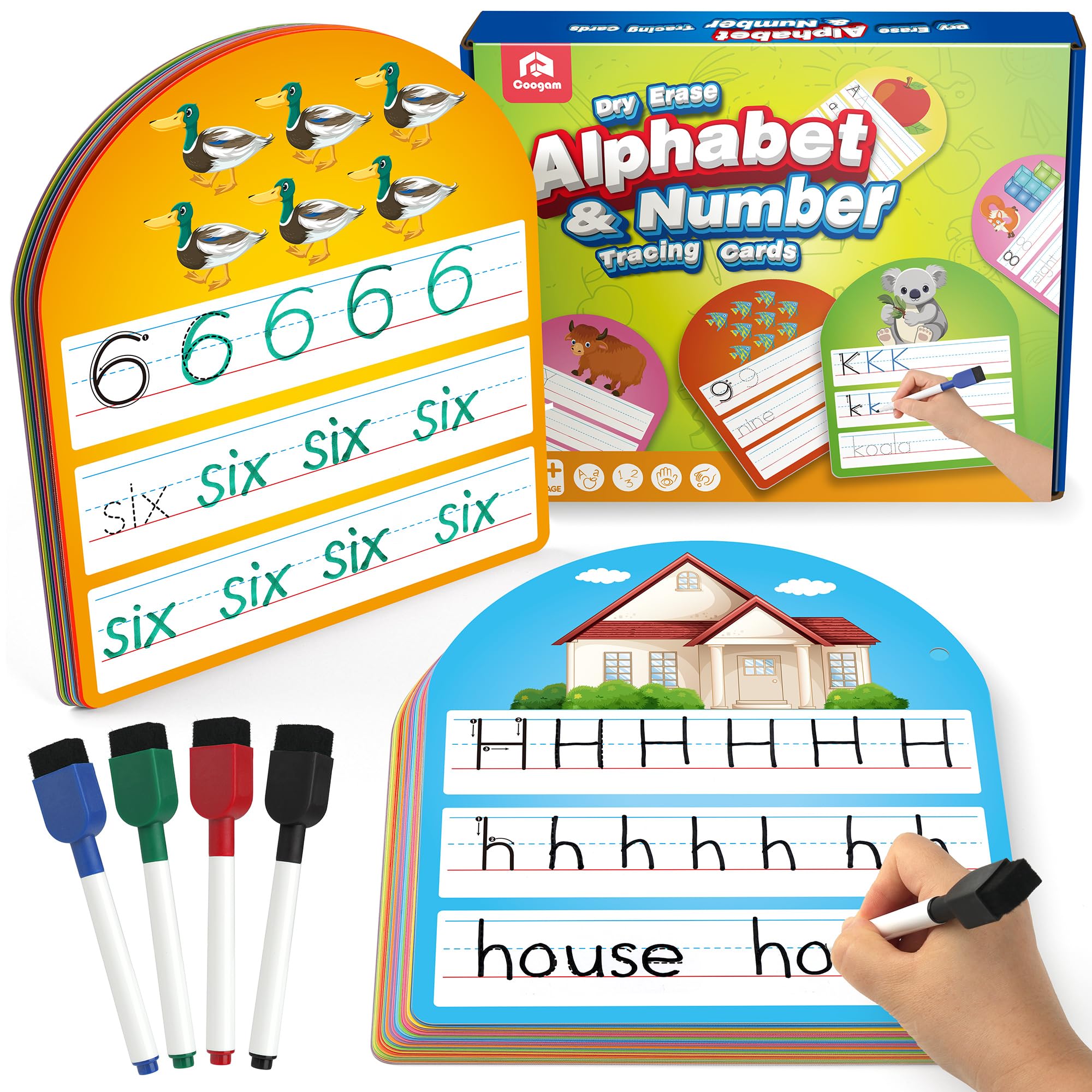 Coogam Alphabet Tracing Pages support steady handwriting practice for preschoolers.