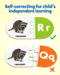 Coogam colorfully illustrated alphabet-number puzzle set boosts early literacy through hands-on learning.