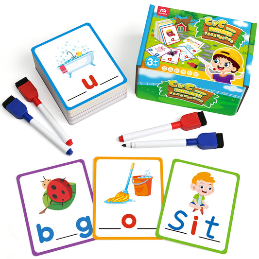 Coogam CVC flashcards cover for engaging early reading practice.