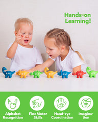 Coogam interlocking dinosaur pieces designed for little hands and durability