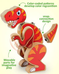 Coogam snap-together dino set encourages cooperative play.