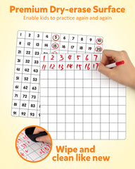Coogam dry-erase markers enable reusable math practice