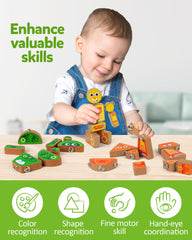 Coogam easy-click metal clips providing satisfying assembly feedback for beginners.