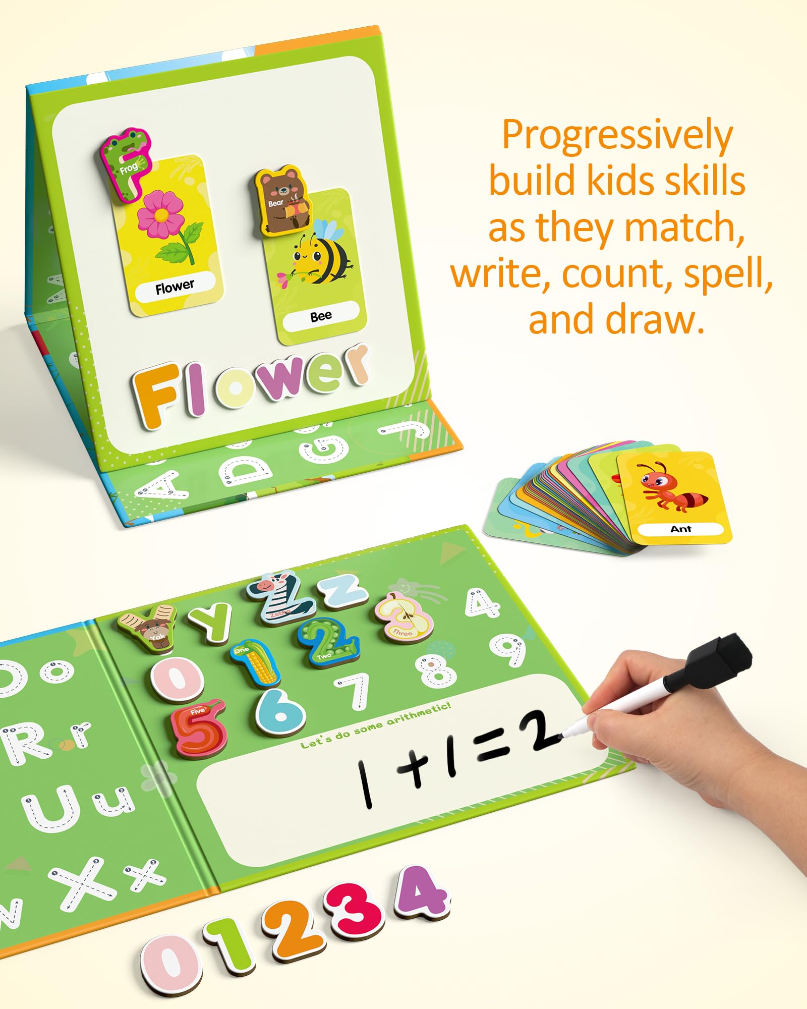 Coogam fruit numbers magnets ideal for counting on any magnetic surface.