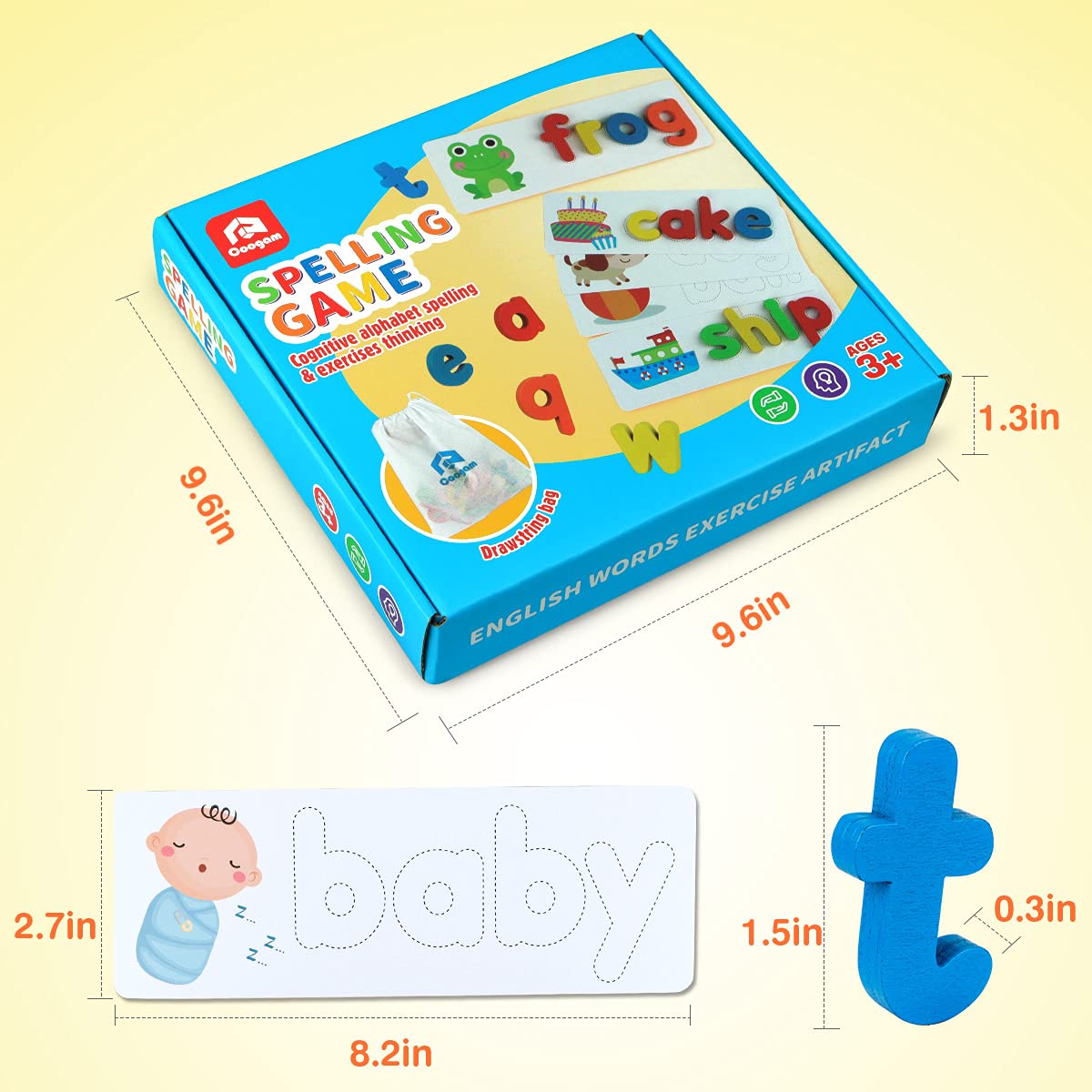 Coogam educational toy ready for gifting to kids aged 3-8