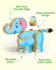 Coogam giraffe assembly blocks encouraging imaginative storytelling through building.