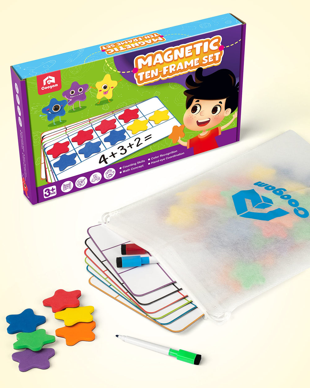 Coogam homeschool math manipulative for group activities and early arithmetic practice