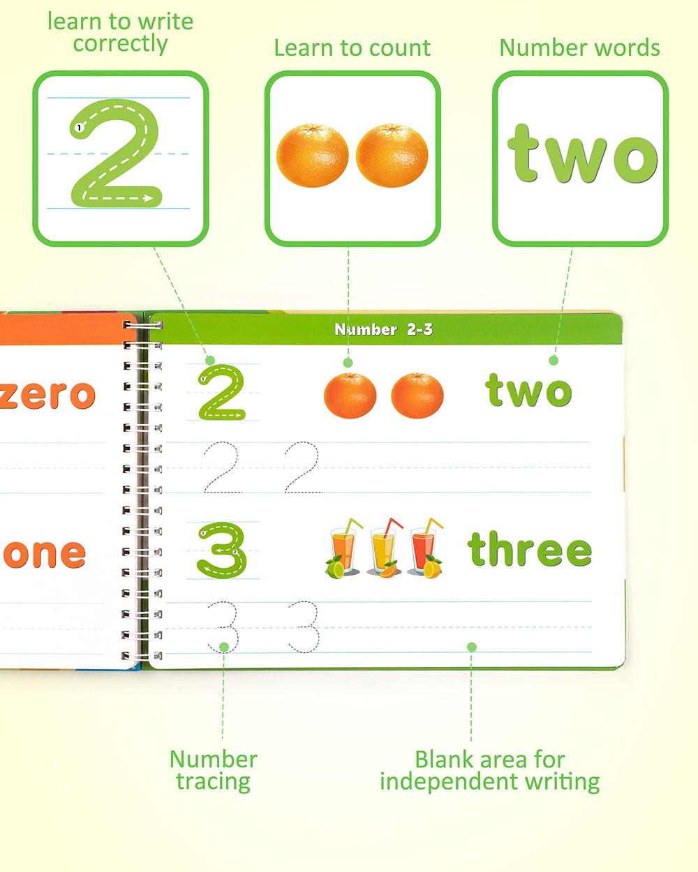 Coogam Learn to Write markers provide four black pens for reusable handwriting practice.