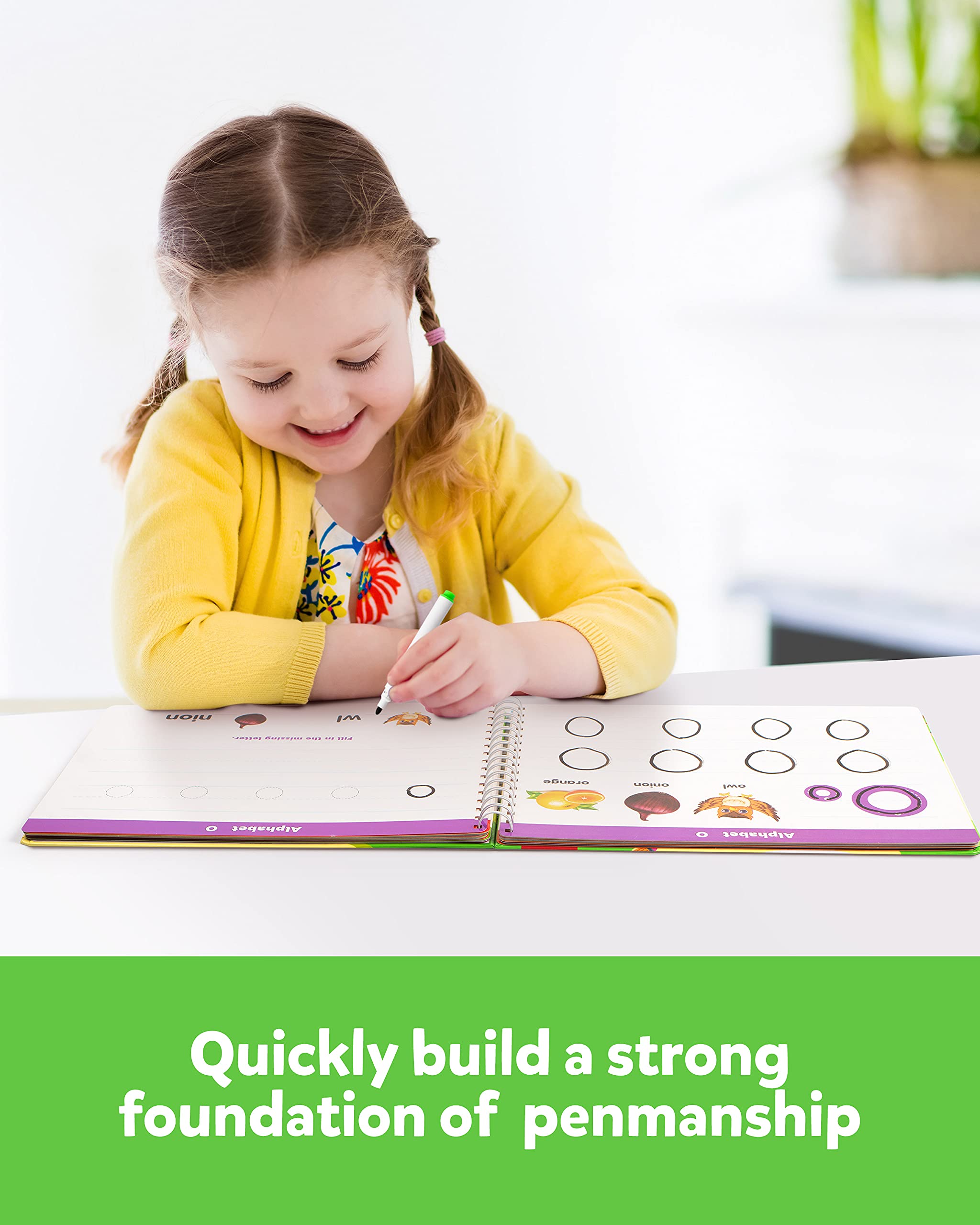 Coogam wipe cloth enables quick erasing for seamless learning sessions.
