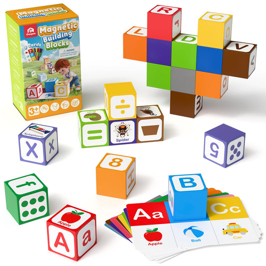 Coogam magnetic alphabet blocks support early literacy through hands-on play