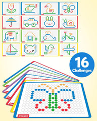 Coogam magnetic beads offer vibrant colors for pattern building and fine motor practice.