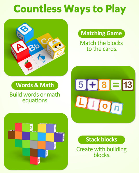 Coogam magnetic blocks with shapes and colors aid color and shape recognition