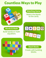 Coogam magnetic blocks with shapes and colors aid color and shape recognition