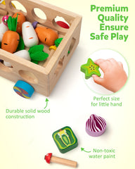 Coogam magnetic bunny helps pick up mushrooms, improving fine motor precision.