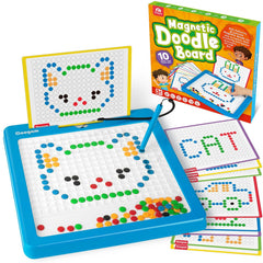 Coogam magnetic drawing board with pen for mess-free creative play on the go.