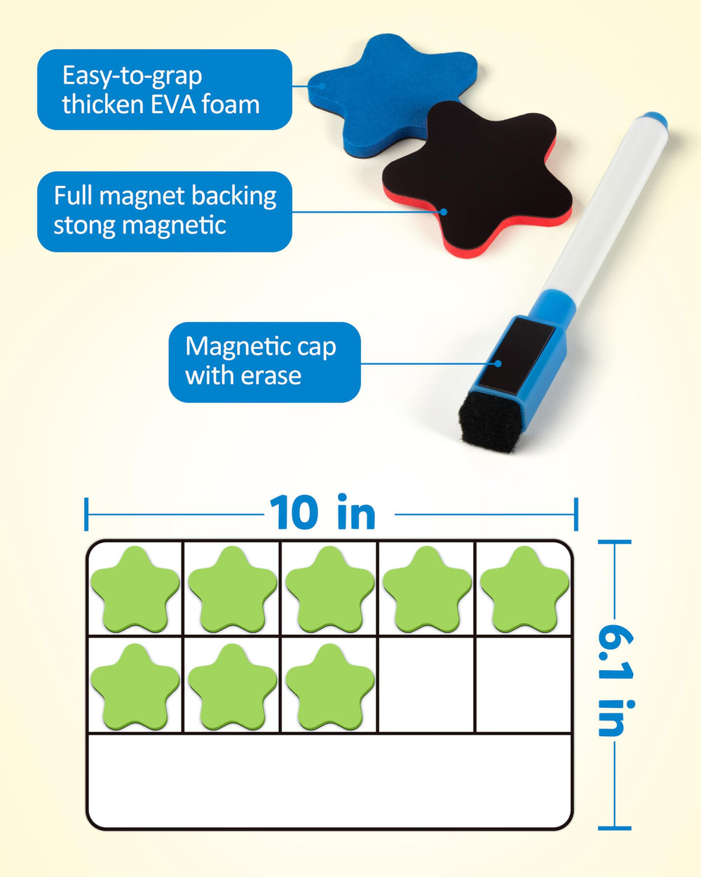 Coogam magnetic frames encourage hands-on math exploration and pattern recognition