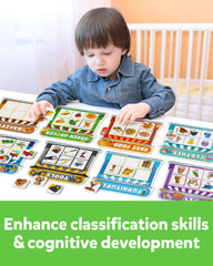 Coogam magnetic sorting pets board encourages interactive storytelling and cognitive skills.
