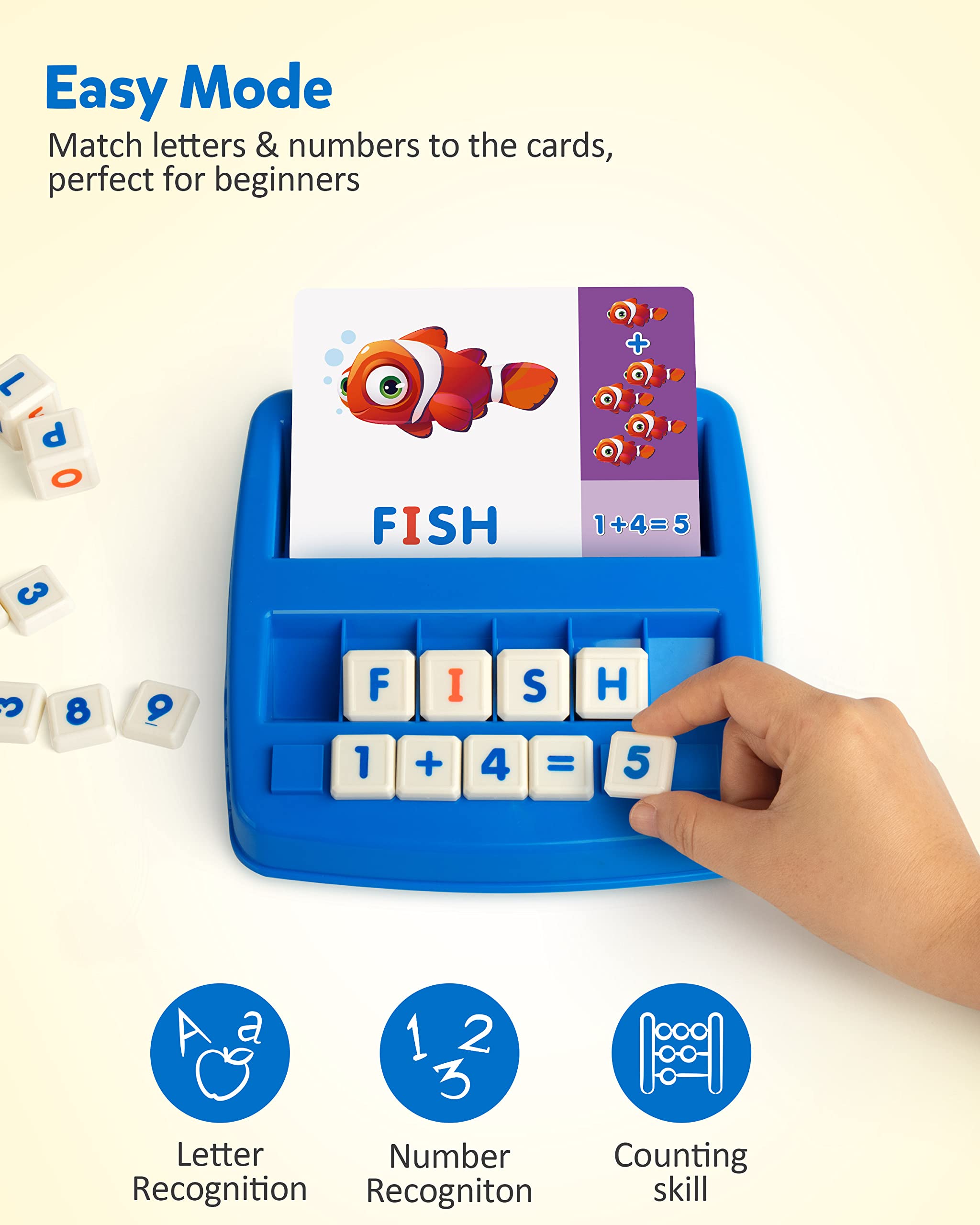 Coogam matching letter game dice invite hands-on letter sound exploration.