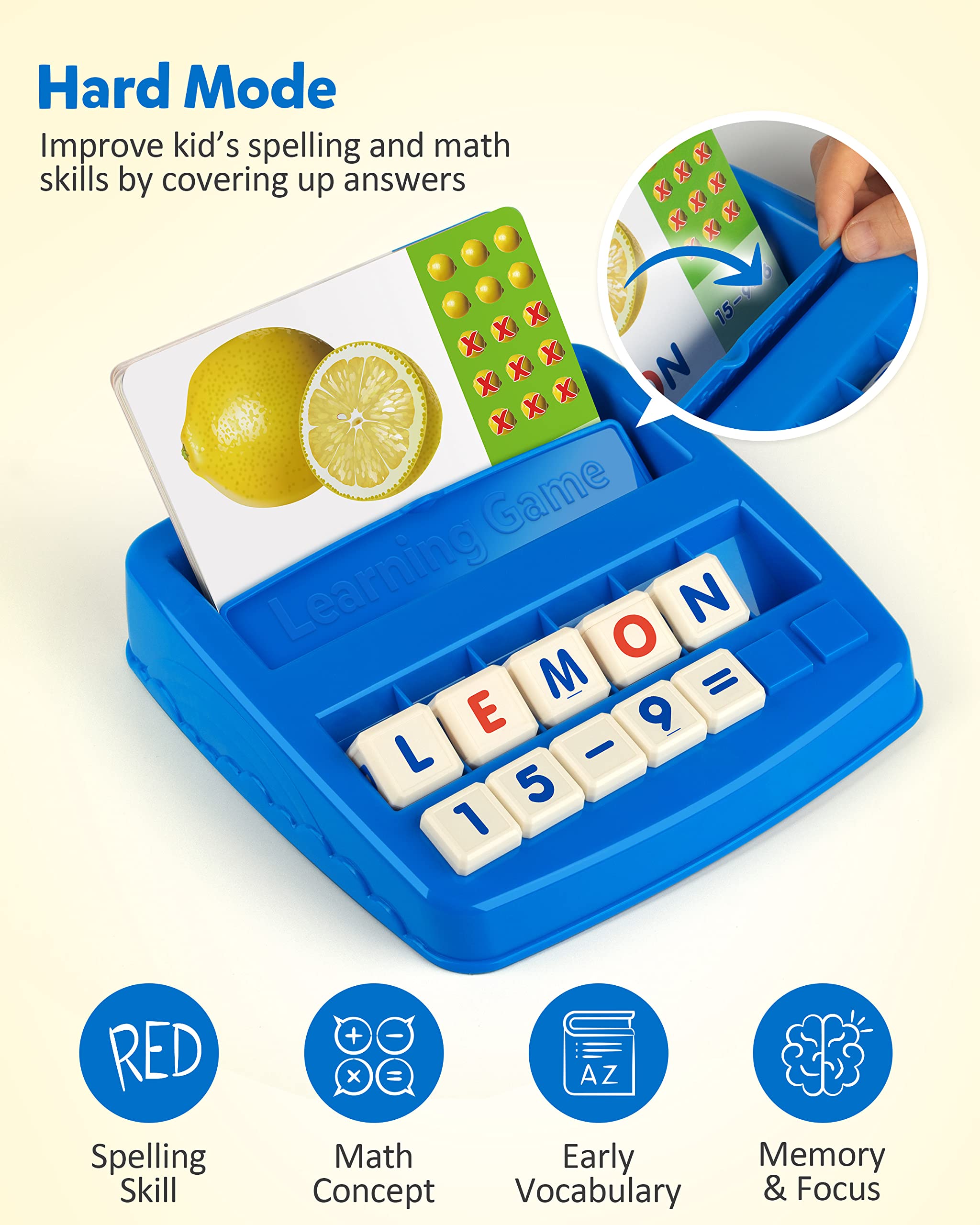 Coogam matching letter game number tiles reinforce number word recognition.