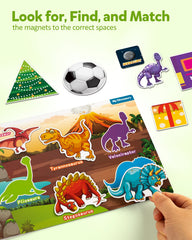 Coogam matching magnets game pack, sturdy and reusable for hands-on practice.