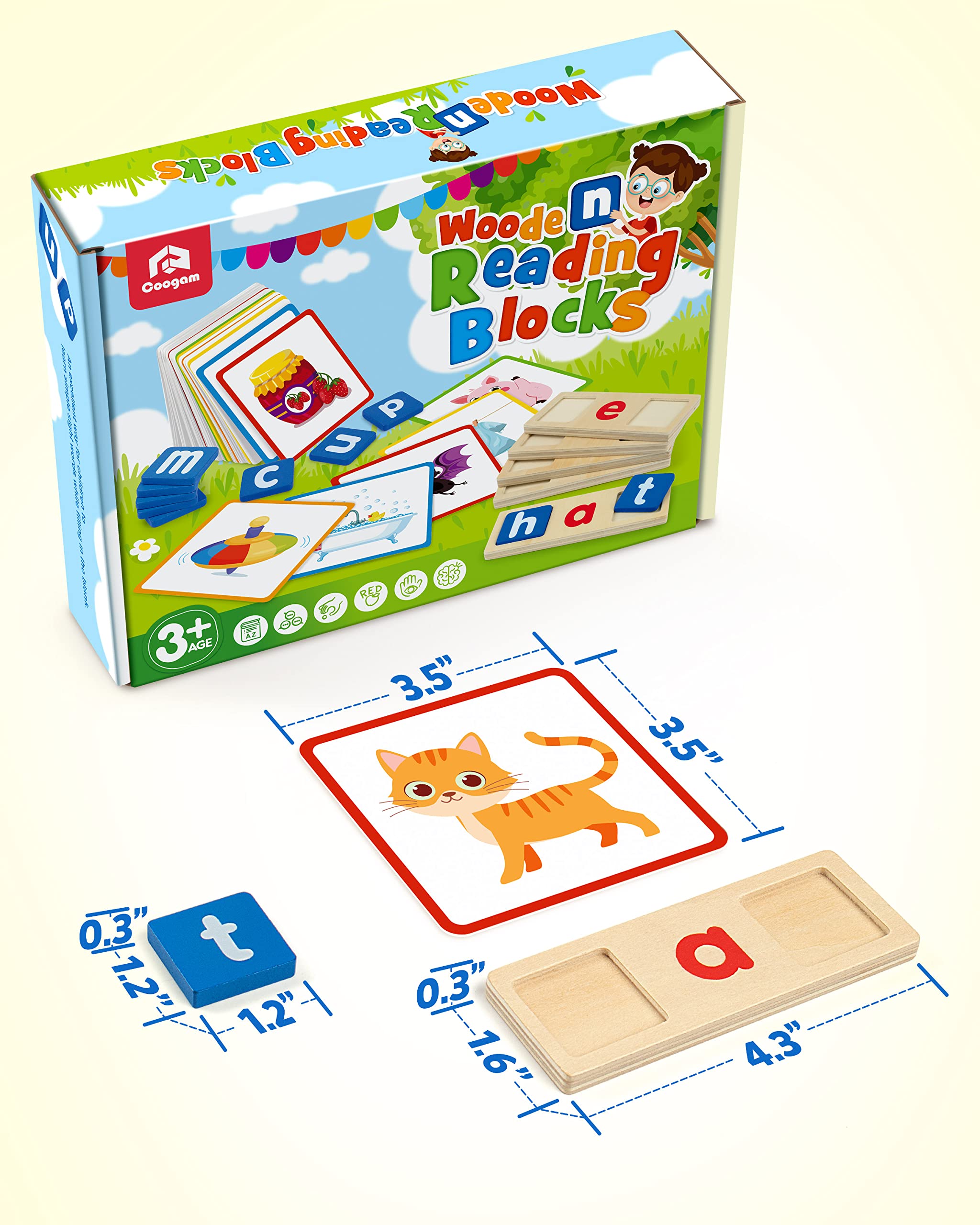 Coogam montessori-learning-tool supports early literacy exploration and independent practice.