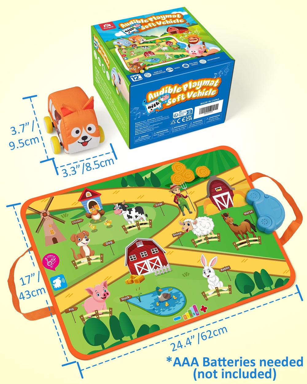 Coogam mat made with safe soft materials suitable for toddlers