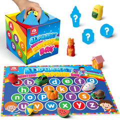 Coogam Mystery Box with letter figures enables hands-on literacy exploration