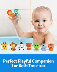 Coogam finger puppets used in classroom storytelling play