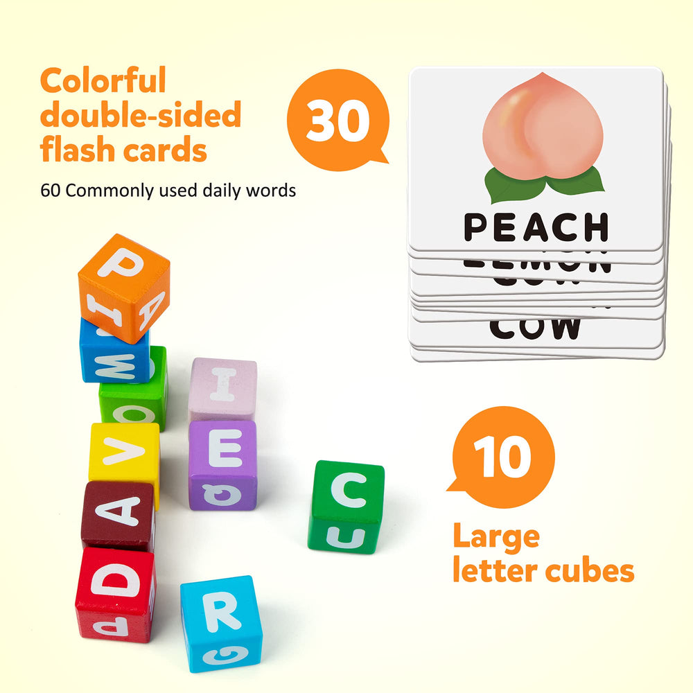 Coogam flash cards with rounded corners for preschool use