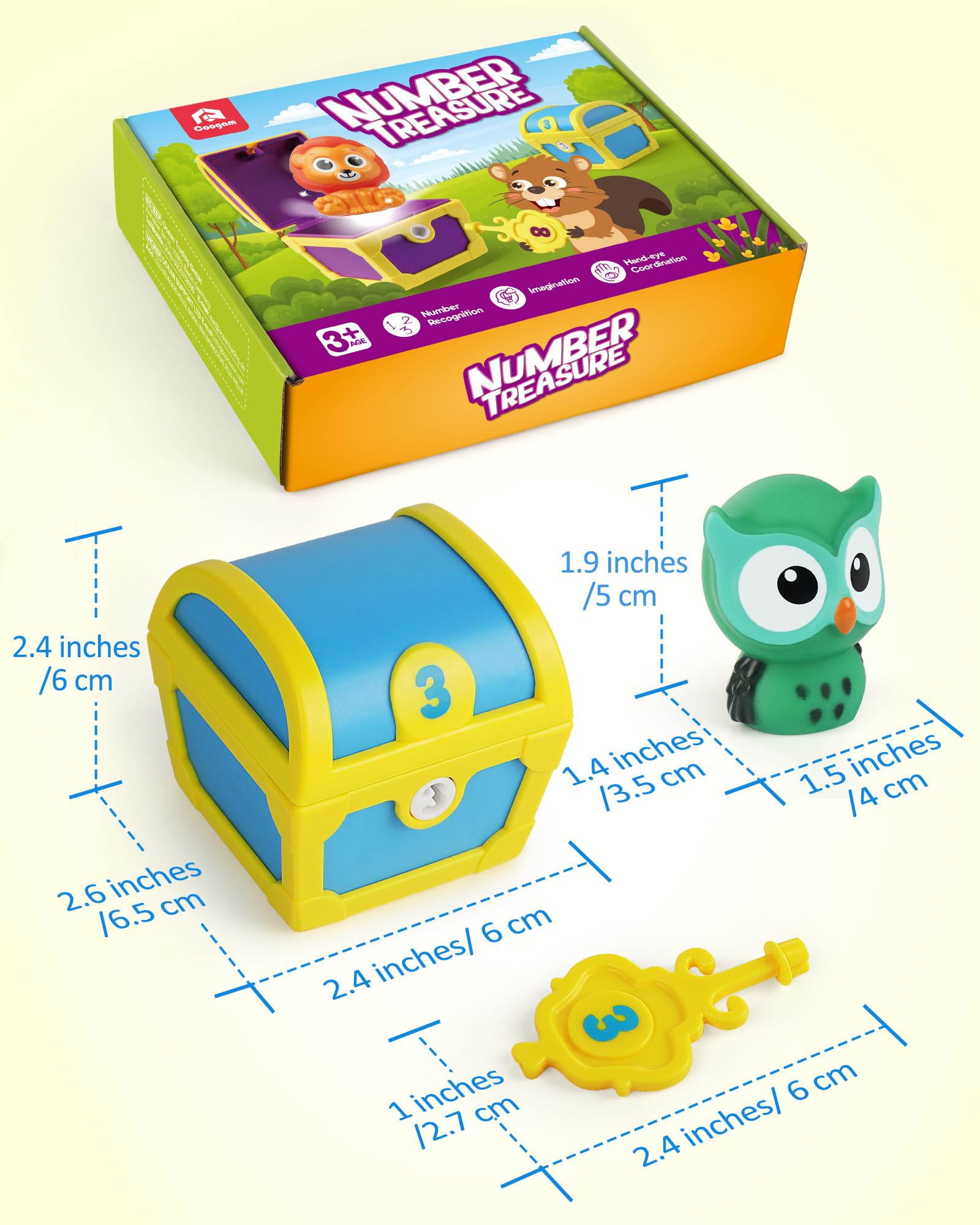 Coogam odorless, durable toy set designed for safe toddler play