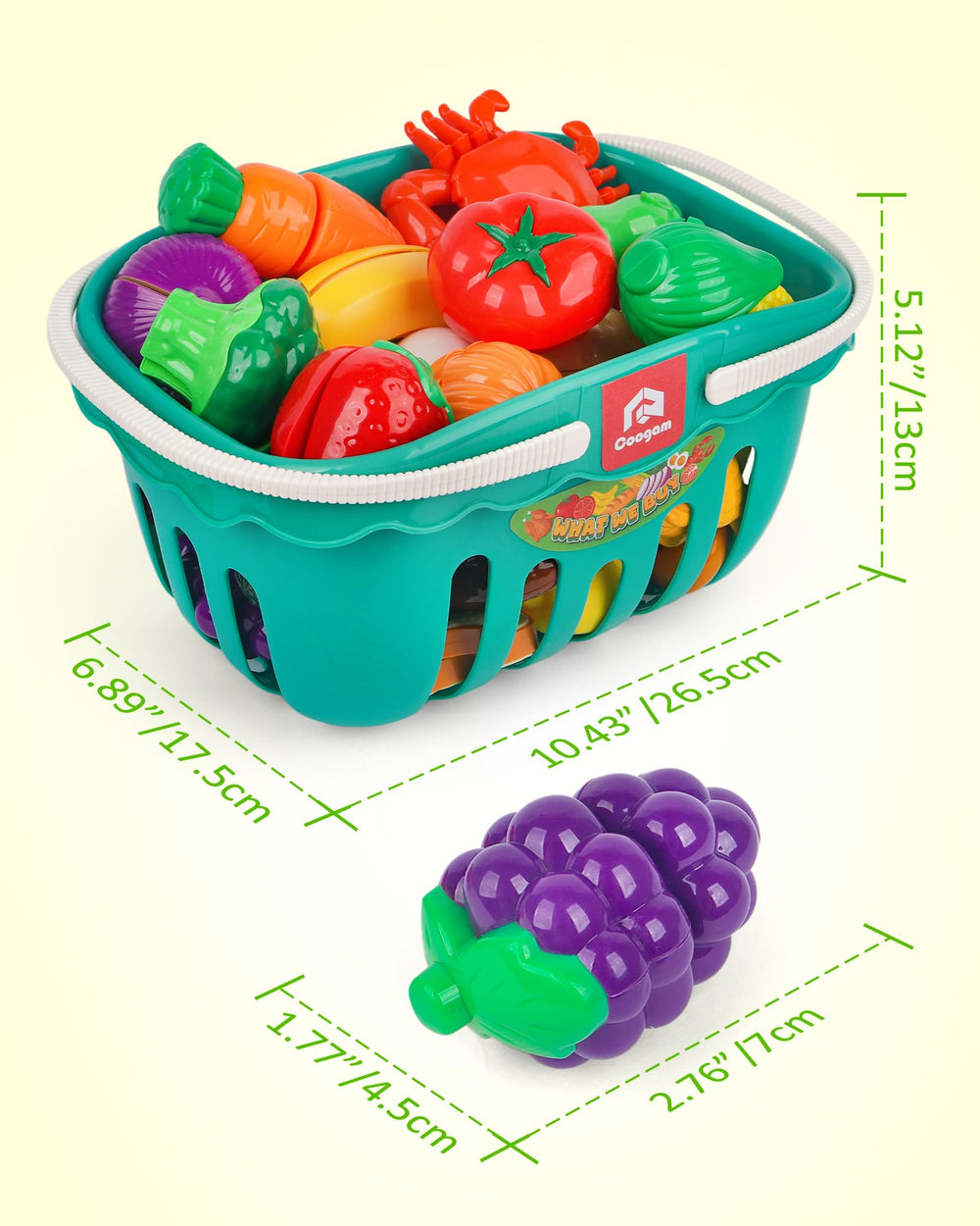 Coogam safe and durable materials with smooth edges for kid-friendly use