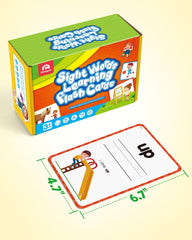 Coogam sight words flash cards portable-travel-case ideal for classrooms and trips
