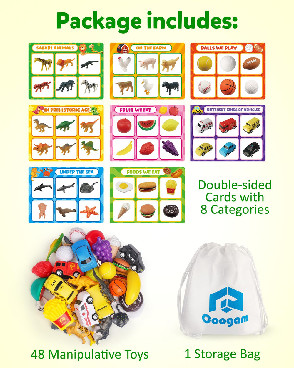 Coogam Sorting Toy with sea fishes encourages tactile sorting and exploration