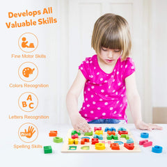 Coogam sturdy wood design ensures durability for toddlers' daily use.