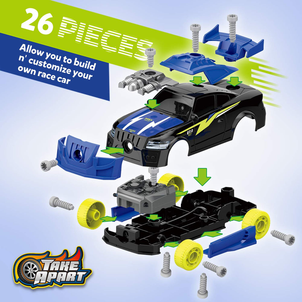 Coogam Take Apart Racing Car drill included for simple assembly