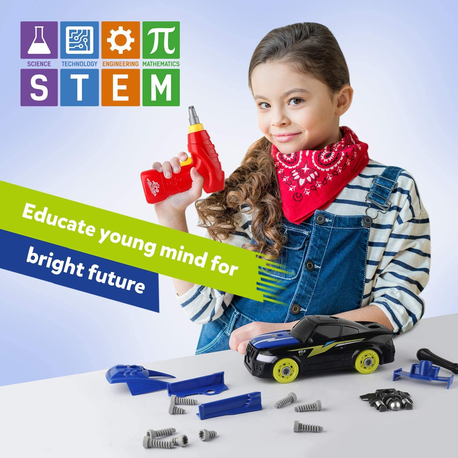 Coogam Take Apart Racing Car gift-ready packaging for birthdays
