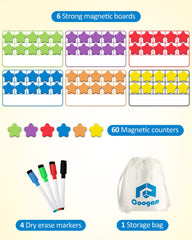 Coogam ten-frame counters in six colors to support early place-value understanding