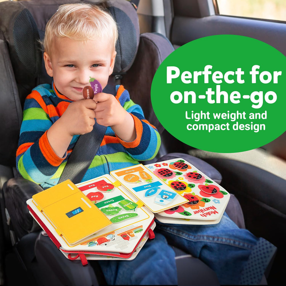 Coogam Toddler Busy Book color page aids color recognition in learning spaces