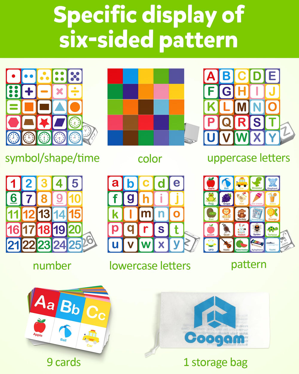 Coogam toddler building cubes promote fine motor skills through stacking
