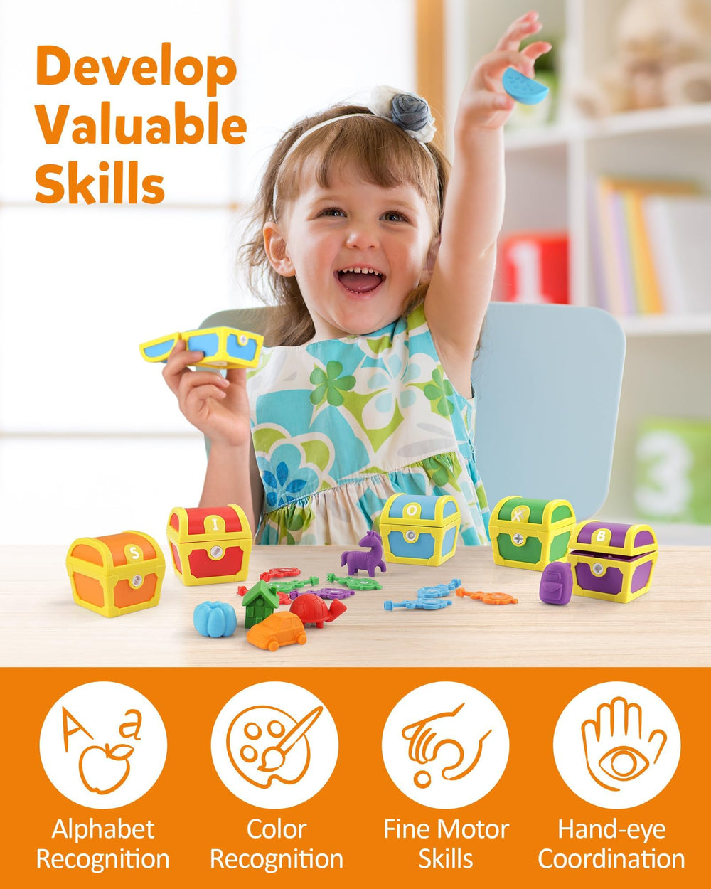 Coogam vocabulary treasures inside each box boost word-building through concrete, memorable examples.