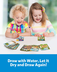 Coogam water coloring alphabet cards illustrations depicting images starting with each letter